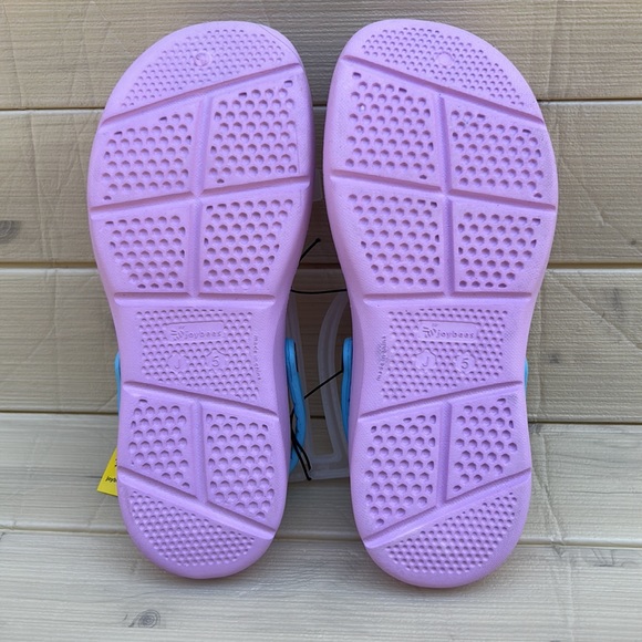 Kids joybees active clogs lavender/sky blue j5 & j3 NWT - Picture 5 of 7